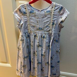 Pink Chicken Llamas Dress